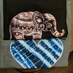 Two V- neck tee shrits